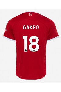 Fotbalové Dres Liverpool Cody Gakpo #18 Domácí Oblečení 2023-24 Krátký Rukáv